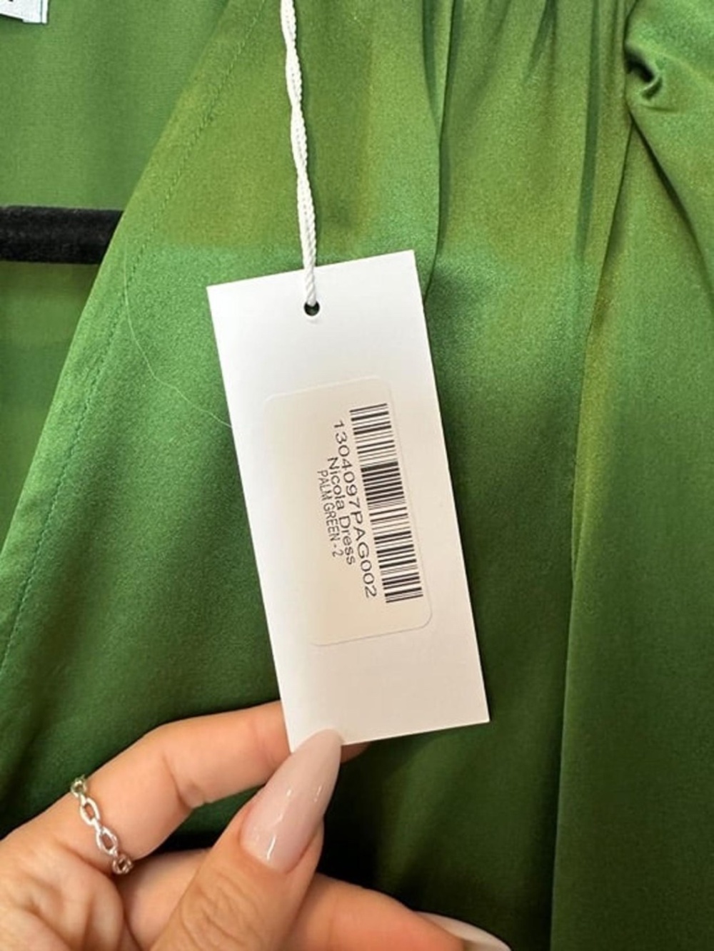 Reformation Nicola Dress Palm Green - Size 2 - Picture 4 of 4